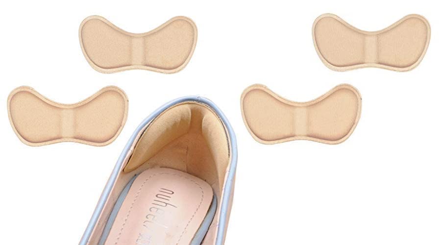 SNOFERSNOFER Heel Grips Liner Cushions Inserts for Loose Shoes, Heel Pads Snugs for Shoe Too Big Men Women, Filler Improved Shoe Fit and Comfort, Prevent Heel Slip and Blister (2 Pair (4 PCS))