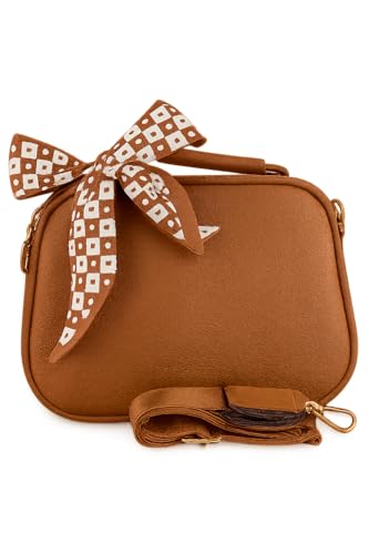 Bolsa Pequena Com Dois Zíperes (caramelo)