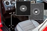 Wielganizator Automatte – pasuje do Seat Leon II Hatchback 2005-2012 – welur – akcesoria samochodowe – praktyczna podłoga samochodowa – 2-częściowa – czarna