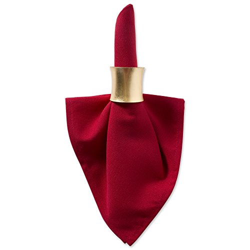 DII 100% Spun Polyester Table Top Collection, Napkins, 18x18, Red, 6 Piece - Image 5