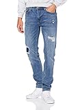  Springfield Herren Jeans Slim Rotos 1 (Web+50)-c/15 Hose, Blau (Medium_Blue 175742315), 34 (Herstellergröße: 28)