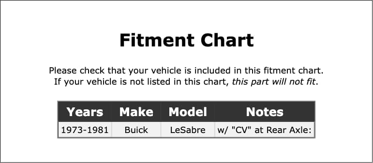 Double Cardan CV Ball Seat Repair Kit Compatible With Buick LeSabre 1981 1980 1979 1978 1977 1976 1975 1974 1973 P-3621678
