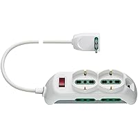 Vimar FP00527.C.B Presa con interruttore automatico di protezione 10 A