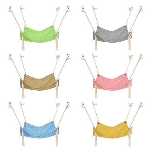 Cats Hanging Hammock Window Perch Cotton & Linen Hanging Bed Pets Habitat Décors Sunbathing Swing Bed Weight Bearing 7KG Cats Hammocks for Indoor Cats Cage Wall Mounted Cats Hammocks for Indoor Cats