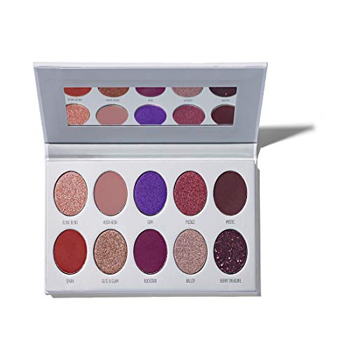 Morphe x Jaclyn Hill Eyeshadow Palette - Bling Boss - Super-Pigmented Eyeshadows - Epic Jewel Heist of 10 Creamy Eyeshadows - A Palette of Matte and Metallic Eyeshadows