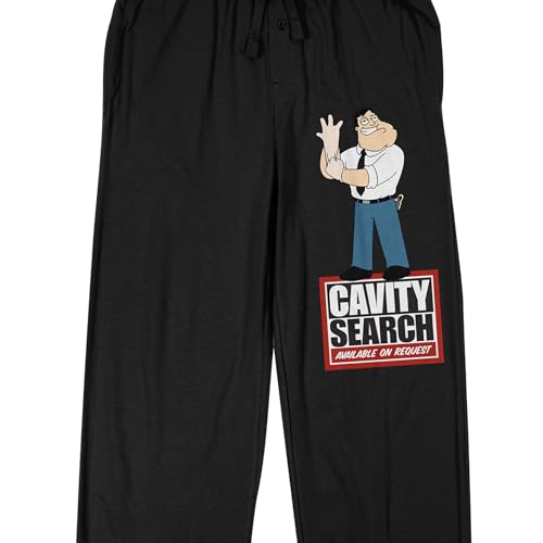 American Dad Cavity Search On Demand Men's Black Sleep Pant2