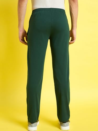 Image of bearbrother Men's Regular Fit Solid Trackpants