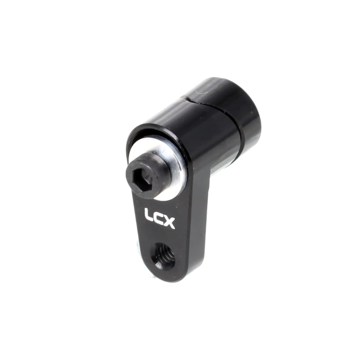 LCX Racing RC Crawler Car CNC Aluminum 20T Servo Arm Servo Saver for Arrma 1/14 1/16 1/18 Typhon Mojave Granite Grom Truck, Upgrades Parts Accessories (Black)