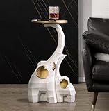 Pièce de décoration multifonctionnelle : utilisez cette table en forme d'éléphant comme table de chevet, décoration de salon ou table de chevet amusante pour rehausser le style distinctif de votre maison.