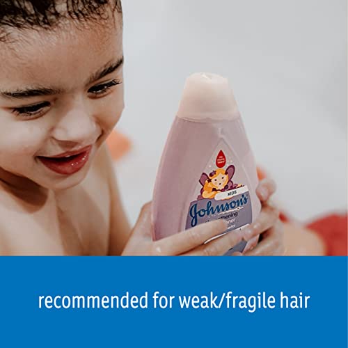 Johnson's Strengthening Tear-Free Kids' Conditioner With Vitamin E Strengthens & Helps Prevent Breakage, Paraben-, Sulfate- & Dye-Free, Hypoallergenic & Gentle On Toddler Hair, 13.6 Fl. Oz #TOP1