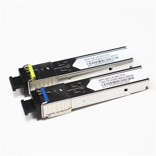 SFP ���W���[�� SC SFP �g�����V�[�o�[ SFP ���W���[�� 1.25G 1310nm/1550nm 3km �t�@�C�o�[�X�C�b�` �X�C�b�`���W���[���ƌ݊�������(2Pcs-1310nm+1550nm)