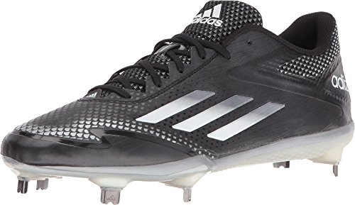 Adidas Mens Adizero Afterburner 2.0 Metal Baseball Cleat, Black/Gray, SZ 9