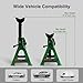 Hydraulic PRO Jack Stands 3 ton, Car Jack Stand with Double Security Locking Pins 6000 lbs Capacity, 2 Pack