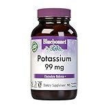 Bluebonnet Potassium Supplement Aspartate 99mg Essential Mineral Supplements for Electrolyte Balance - Non-GMO, Vegan, Kosher Certified, Gluten-Free, Soy-Free, Dairy-Free - 90 Veggie Capsules