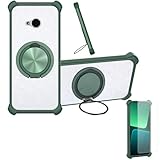 jioeuinly Case Compatible for HTC One M9 Phone Case Cover [with 1* Tempered Glass Screen Protector] Hybrid Case[360°Ring Support, Magnetic] CX-04-LV