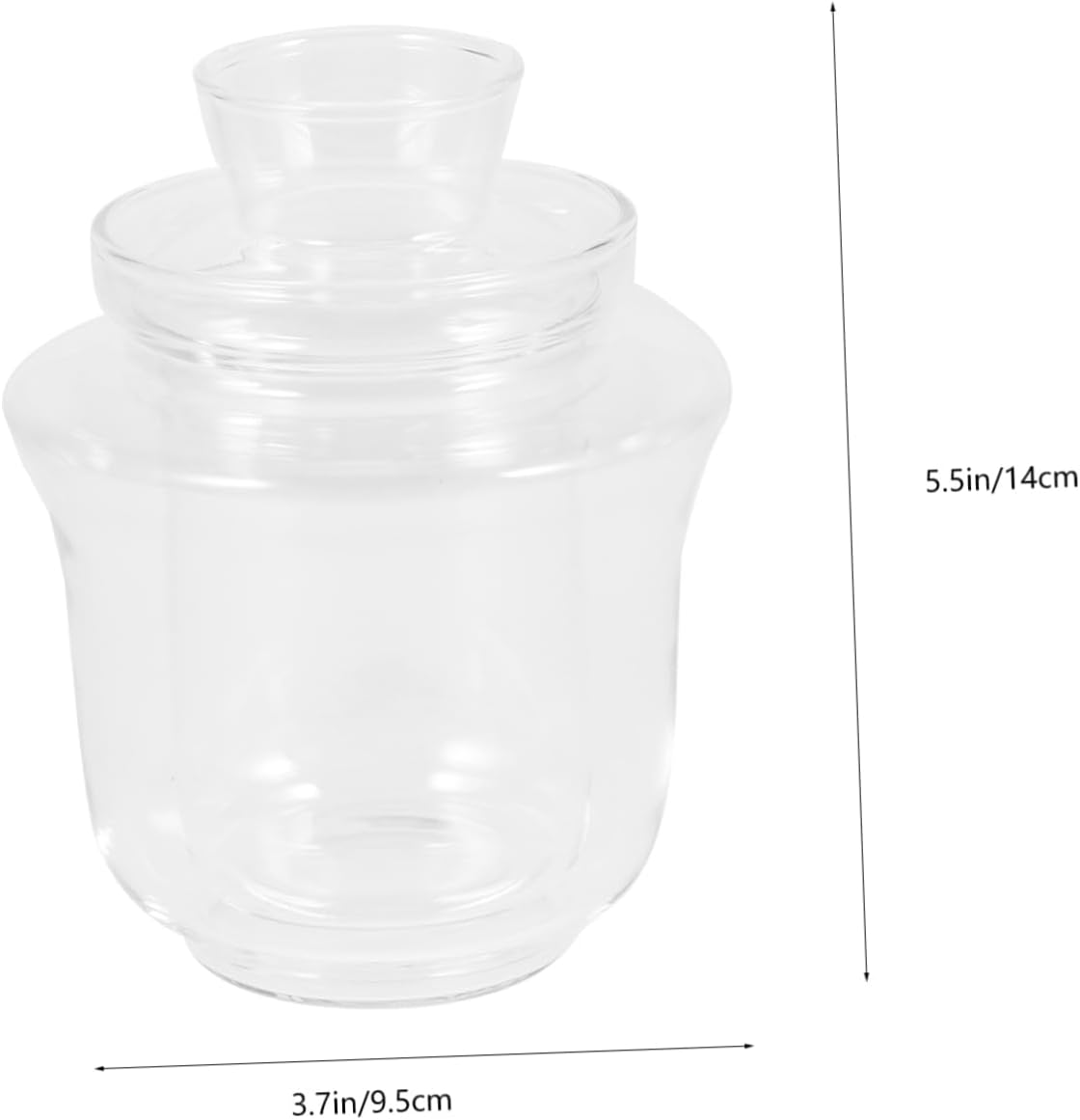 Homoyoyo Glass Tea Warmer Heat-resistant Bottle for Wine Liquor Heating Elegant Table Decoration with Premium Craftsmanship Compact Design for Easy Storage