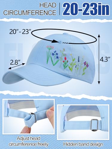 Image of Biggun Trendy Embroidered Baseball Cap for Girls Women Men - Adjustable Soft Breathable Hats for Casual Wear