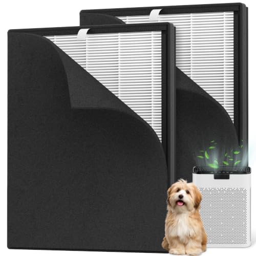 Image of 2 Packs KJ190L Replacement Filter Compatible with MOOKA KJ190L and KJ190H Air Cleaner Purifier ,Activated Carbon Filter for Home Large Rooms