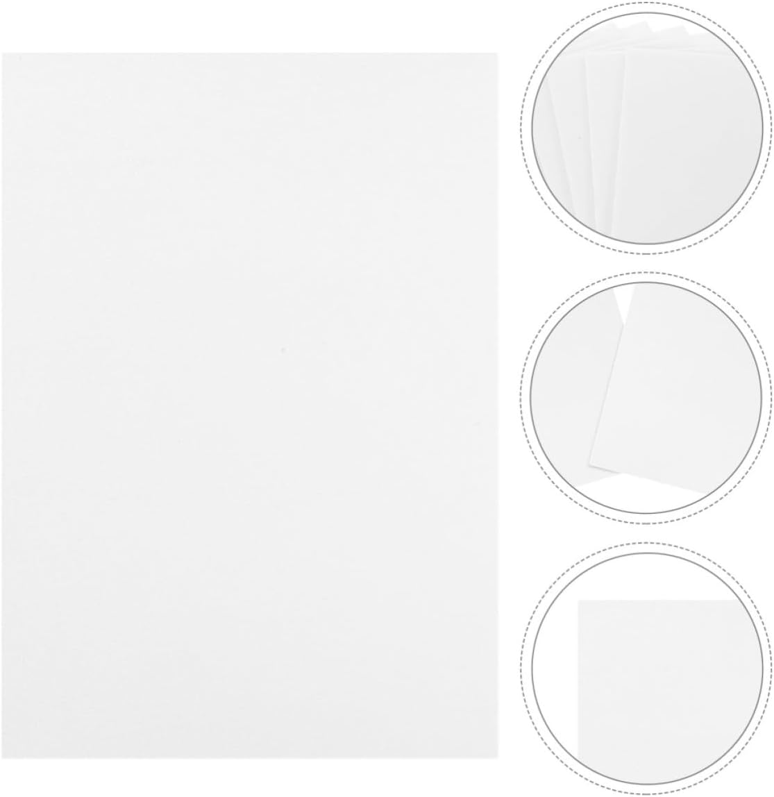 100pcs A4 White Foam Printmaking Plates for DIY Craft Projects