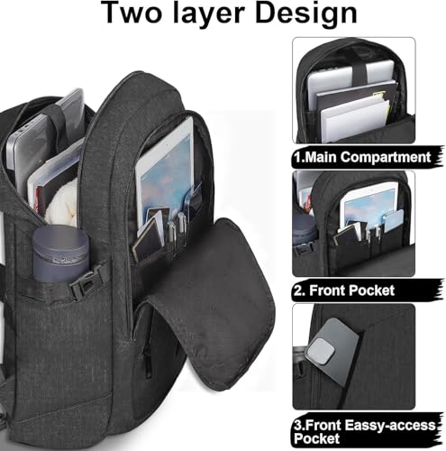 Mancro MCR2016YDBB02-US Business Travel Laptop Backpack thumb #2