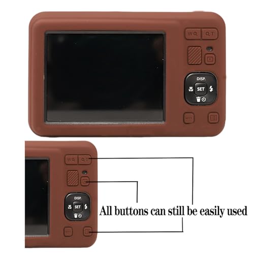 Funda de silicona para cámara Kodak FZ55 color café miniatura 2