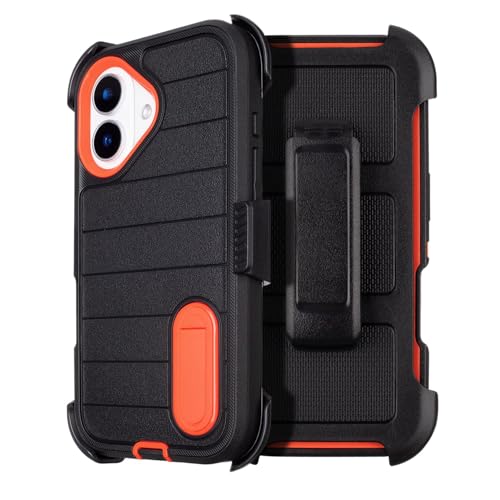 iPhone 16 Rugged Holster Case with Clip