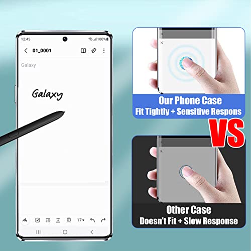 Magnetic Case for Samsung S22 Ultra, Magnetic Tempered Glass Double Sided Phone Case for S22 Ultra with Screen Protector, 360 Full Protective Case with Safety Lock for Samsung Galaxy S22 Ultra - Black - Image 6
