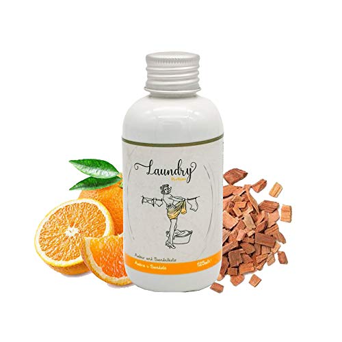 Dell'art Parfüm für die Waschmaschine, Duft für die Waschmaschine, 125 ml, Wäscheduft, Wäscheparfüm (Amber und Sandelholz)