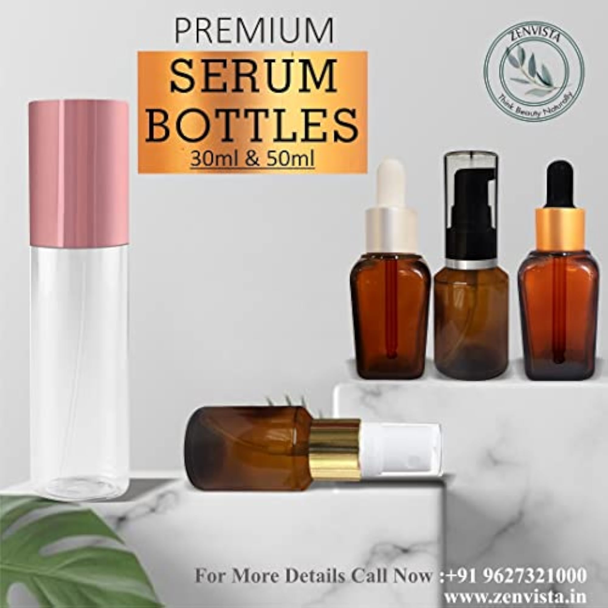 Avnii Organic's Cosmetics Shan Jars with Gold Lids