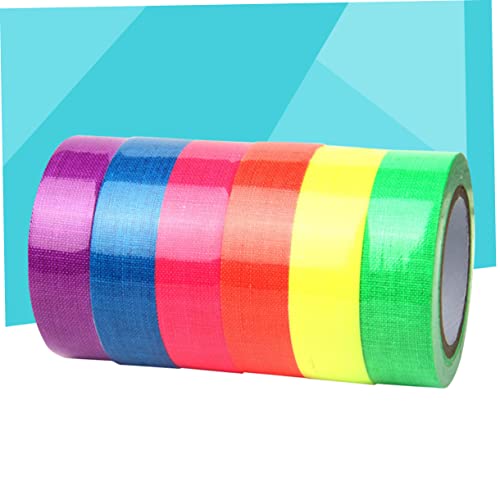 Generic 6 Rolos Brilha Na Fita Escura Fita Fluorescente Fita De Brilho Para o Palco Fita De Luz Neon
