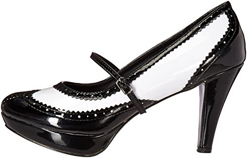 Ellie Shoes Women's 414-Flapper, Black/White, 8 M Us #TOP7