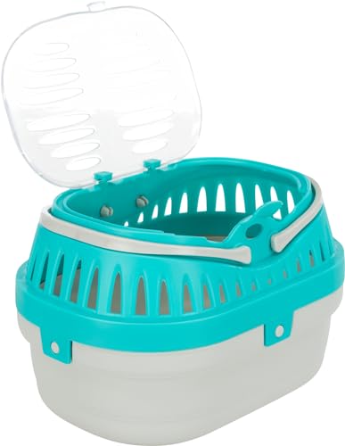 Trixie 5903 Transportbox Pico, farblich sortiert, rot,grün,Blau ,23 × 16 × 17 cm