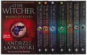 Image of The Witcher 8 Books Boxed Set: The Last Wish, Sword of Destiny, Blood of Elves, Time of Contempt, Baptism of Fire, The Tower of The Swallow, The Lady of the Lake, Season of Storms