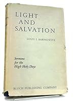 Light and Salvation: Sermons for the high holy days B0007EKIVK Book Cover
