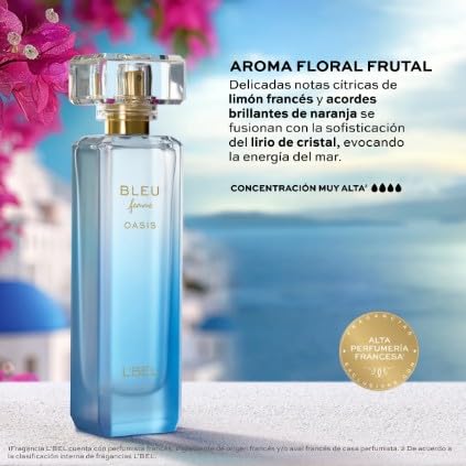 Amazon.com : L'Bel Bleu Femme Oasis Parfum/Perfume Femenino 50 ml