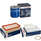 EISENFELS Le paquet d'inspection contient un filtre à huile, un filtre à air, un filtre d'habitacle et une vis de fermeture compatible avec 208 CA CC 1.2 PureTech 82 2008 I CU C3 III Van SX SY C4