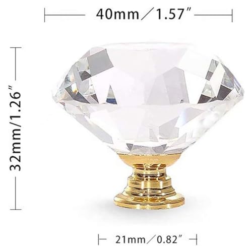 Poignées décoratives en cristal pour harmoniser votre commode et garde-robe - 3