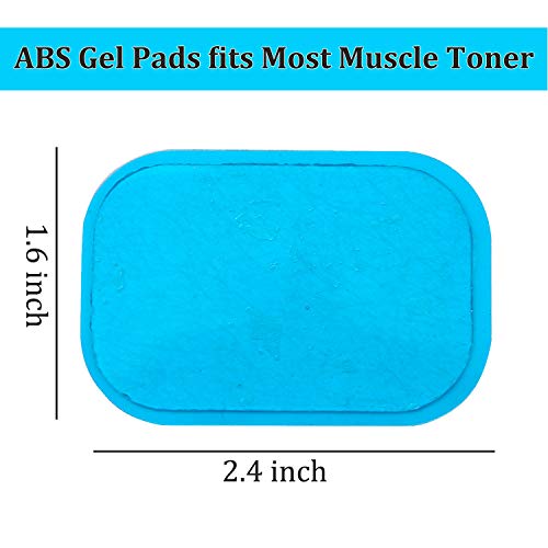 NaCare ABS Gel Pads, 30PCS Muscle Stimulator Pads Replacement for Ultimate Muscle EMS Toner Abdominal Belt Belly Thigh Flab Arm Leg Waist Workout Trainer Machine