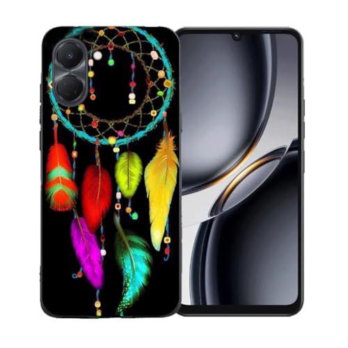 LCEHTOGYE �K�p Tecno Spark Go 3�p�P�[�X�A�K�p Tecno Spark Go 3 (6,75")�ƌ݊����̂��钴���^�u���b�N�\�t�gTPU�V���R���Q���P�[�X�ی�J�o�[ - BST2