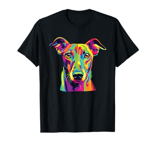 Watercolor Colorful Greyhound Dog T-Shirt