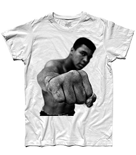 Photo de T-shirt homme Muhammad Ali - Cassius Clay - Blanc - Medium