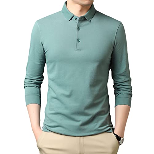 Polo en coton manches longues homme doux et respirant taille M