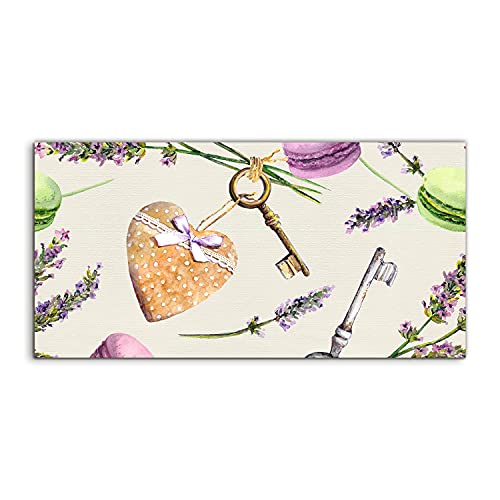Art photo lavande sur verre trempé d'art mural luxueux Coloray 140x70cm