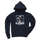 500 LEVEL Nathan MacKinnon Hoodie Sweatshirt (Hoodie, Large, Navy) - Nathan MacKinnon Colorado Landmark WHT