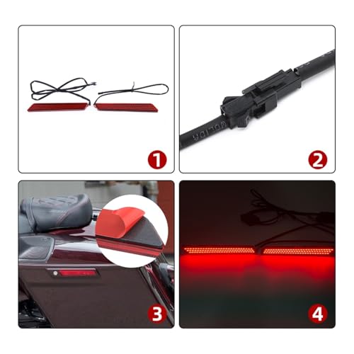 Piezas motocicleta de giro para alforja Harley Electra Glide 2014-2022 5