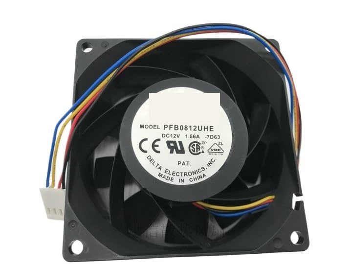 Ventilateur de Serveur Delta Electronics PFB0812UHE Refroidissement DC 12V 1.86A