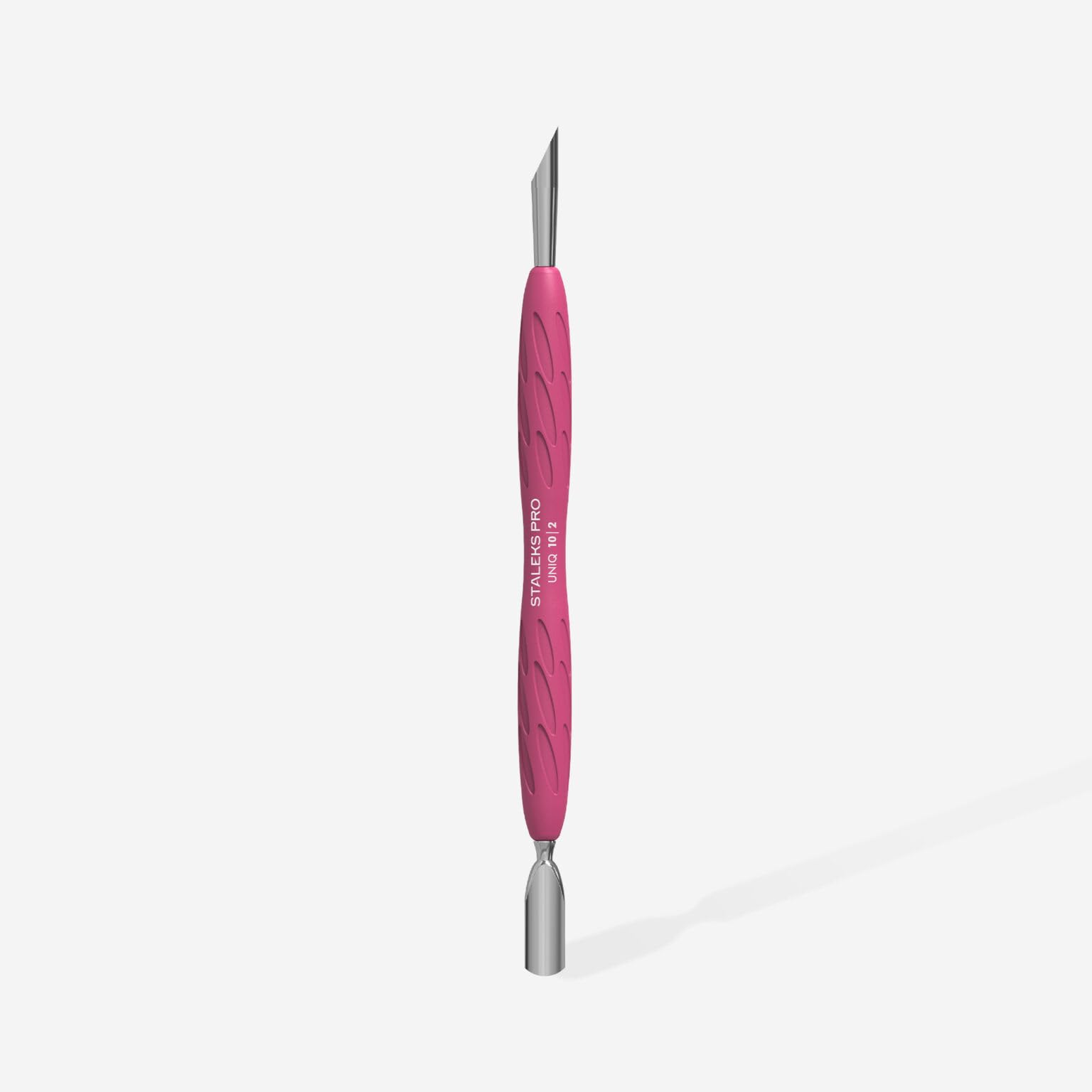 STALEKS PRO Manicure pusher Gummy with silicone handle UNIQ 10 TYPE 2 (rounded narrow and beveled pusher)-image-19
