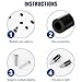 345 Pcs Black Nylon Electrical Outlet Spacers Kit - Non-Threaded Round Plastic Spacers for Switch & Receptacle Screws, Secure Fit Spacer Assortment for Outlet Installation