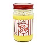 Buttered Popcorn Candle ~ Premium 100% All Natural Soy ~ Movie Night Candle ~ Highly Scented ~ 16oz Mason Jar