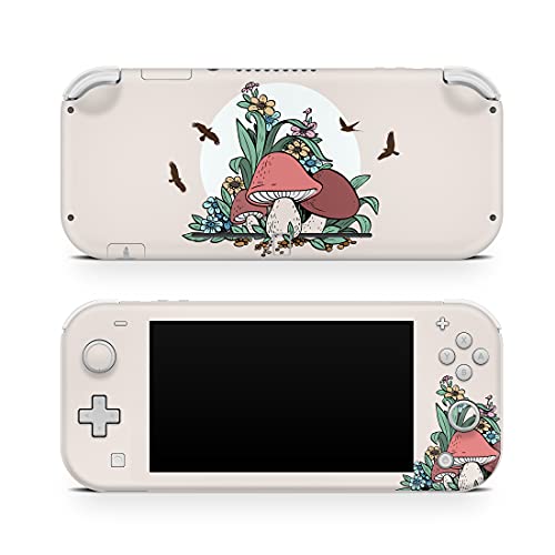Skin de hongo compatible con Nintendo Switch Lite calcomanía premium de vinilo 3M texturizado